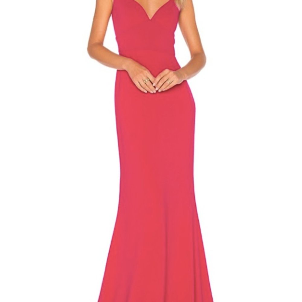 Stunning Fire Engine Red Jill Stuart Gown! - Picture 3 of 5